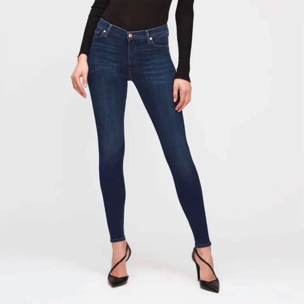 7 For All Mankind Skinny Jeans Woman 28 Strech